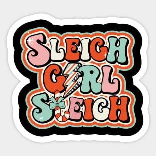 Sleigh Girl Sticker